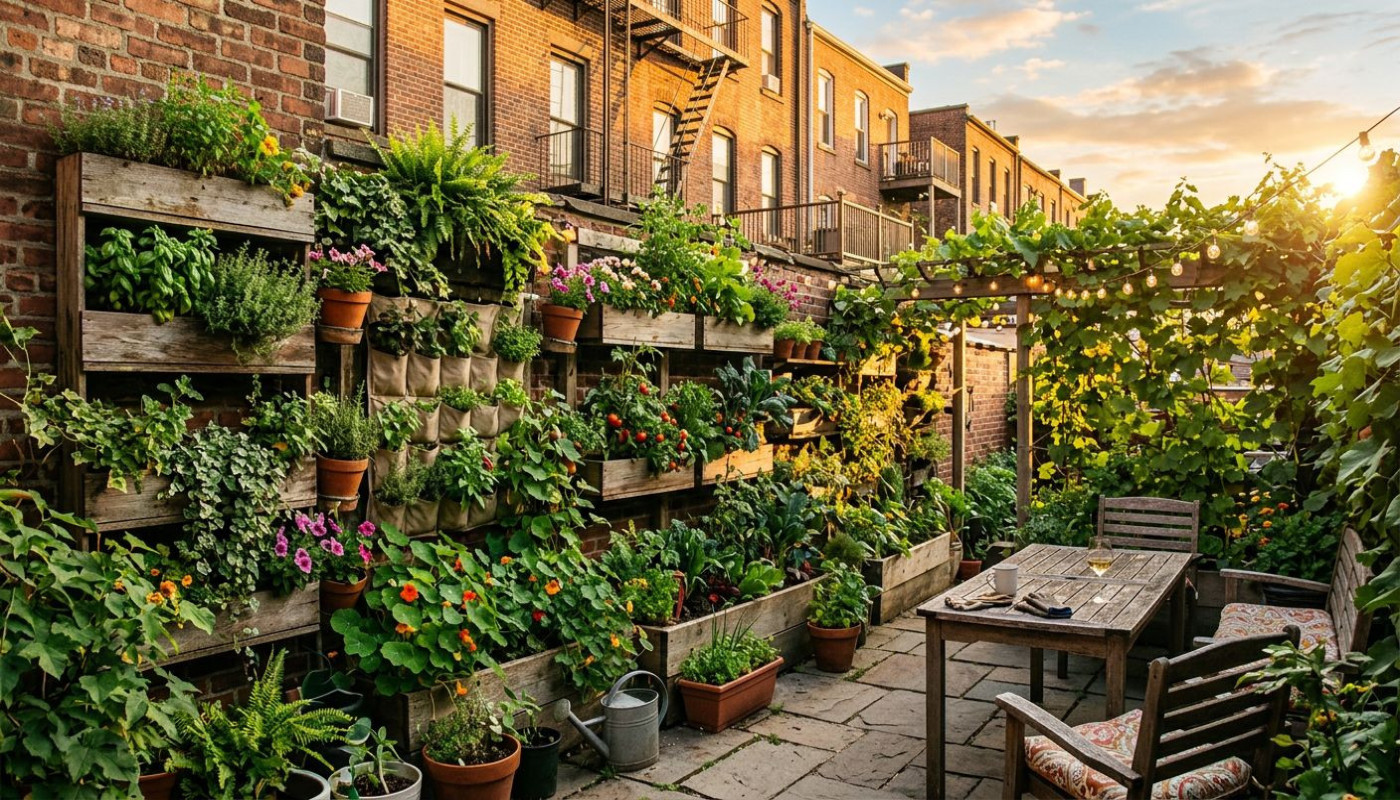 Maximiser l'espace dans les petits jardins : techniques et astuces